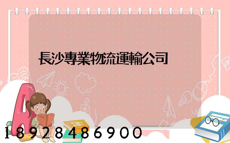 長沙專業物流運輸公司