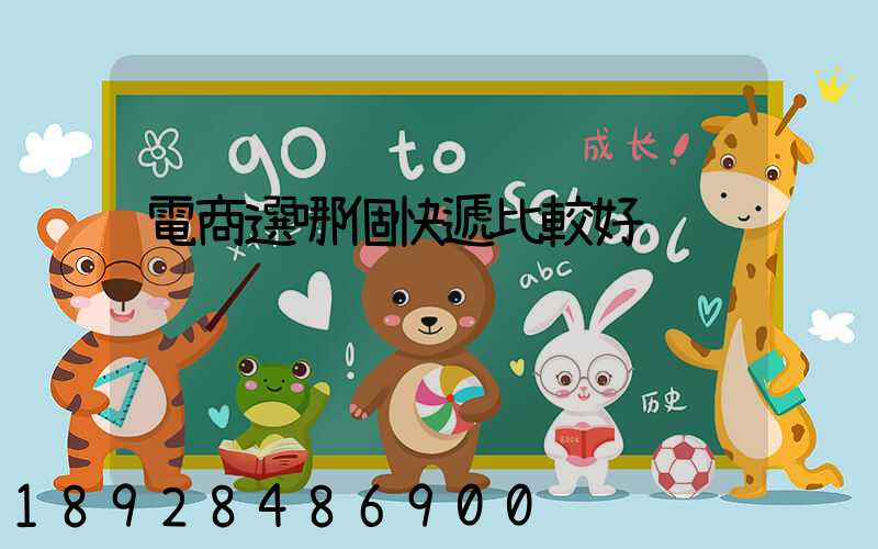 電商選哪個快遞比較好