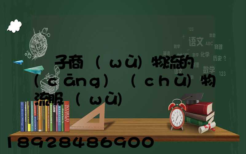 電子商務(wù)物流的倉(cāng)儲(chǔ)物流服務(wù)
