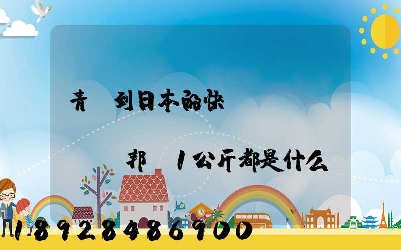 青島到日本的快遞,DHLupstntems聯(lián)邦,1公斤都是什么價格,哪家價格...