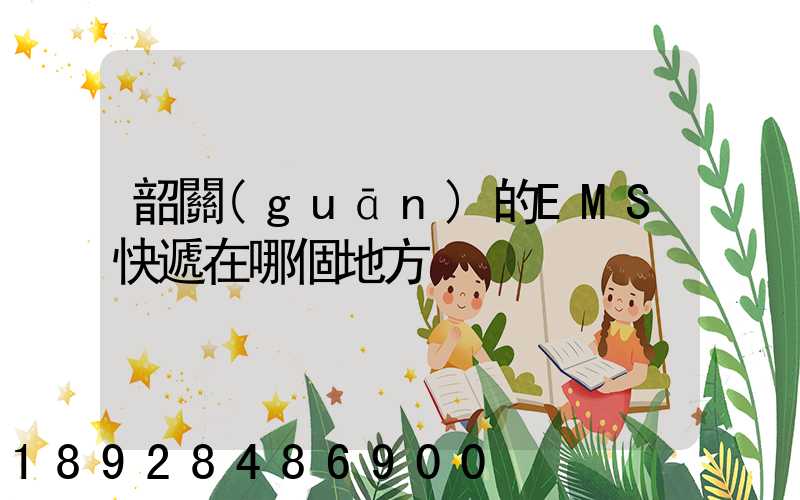 韶關(guān)的EMS快遞在哪個地方