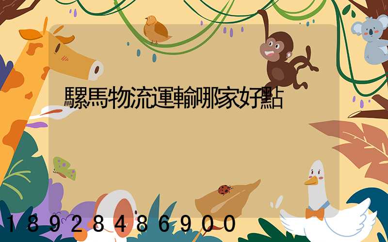 騾馬物流運輸哪家好點